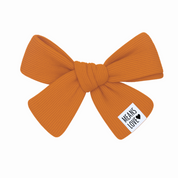 Presilha Laço de Cabelo Infantil  Algodao Premium Canelado  Caramelo