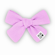 Presilha Laco de Cabelo Infantil  Algodao Premium Canelado Rosa Claro