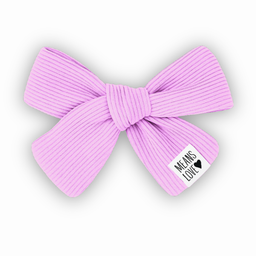 Presilha Laco de Cabelo Infantil  Algodao Premium Canelado Rosa Claro