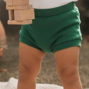 Short Bebê e Infantil Menina – Algodão Strech Liso | Verde Bandeira