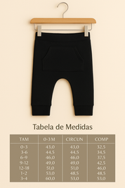Calça Bebê/Infantil Unissex [Malha Algodão - Estampada] - Gatos