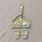 Kit Touca e Luvinha Recém-Nascido – Cotton Adapt | Farm Days Sage