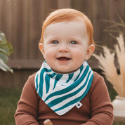 Bandana Babador Bebê Unissex – Poliéster Stretch Estampa Exclusiva | Zebrinha Verde