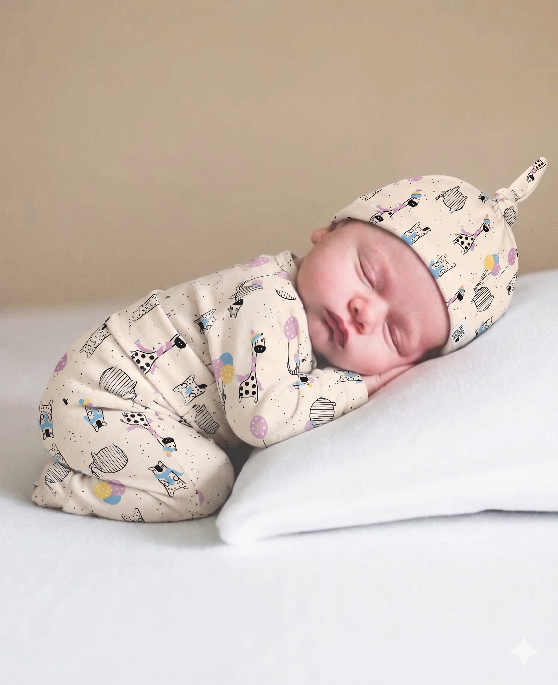 Kit: Body Kimono + Calça de Pezinho - Recém-Nascido à 3 Meses - Malha Algodão | Winter