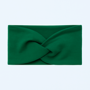 Faixinha de Cabelo Bebê - Algodão Premium Stretch Liso | Verde Bandeira