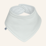 Bandana Babador Bebê Unissex – Algodão Liso Premium | Branca