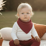 bandana babador merlot bordo liso means love baby