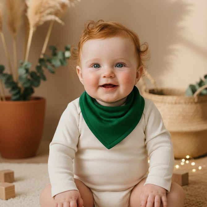 bandana bebe verde bandeira atoalhada means love baby