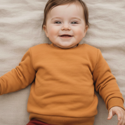 blusao molecotton liso mostarda bebe e infantil means love baby