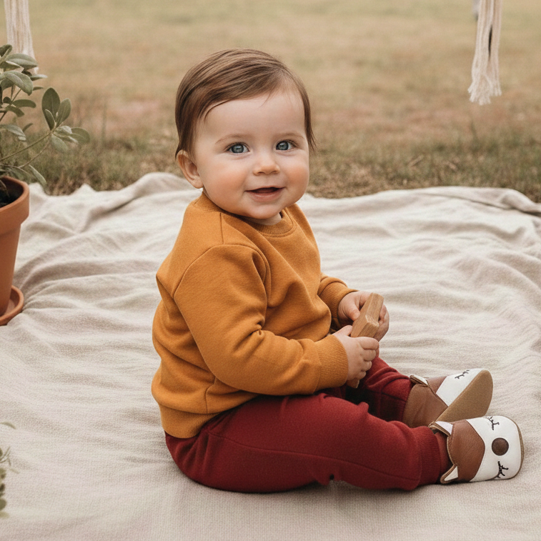 blusao molecotton liso mostarda bebe e infantil means love baby