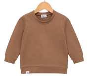 blusao moletinho infantil bebe stretch marrom claro