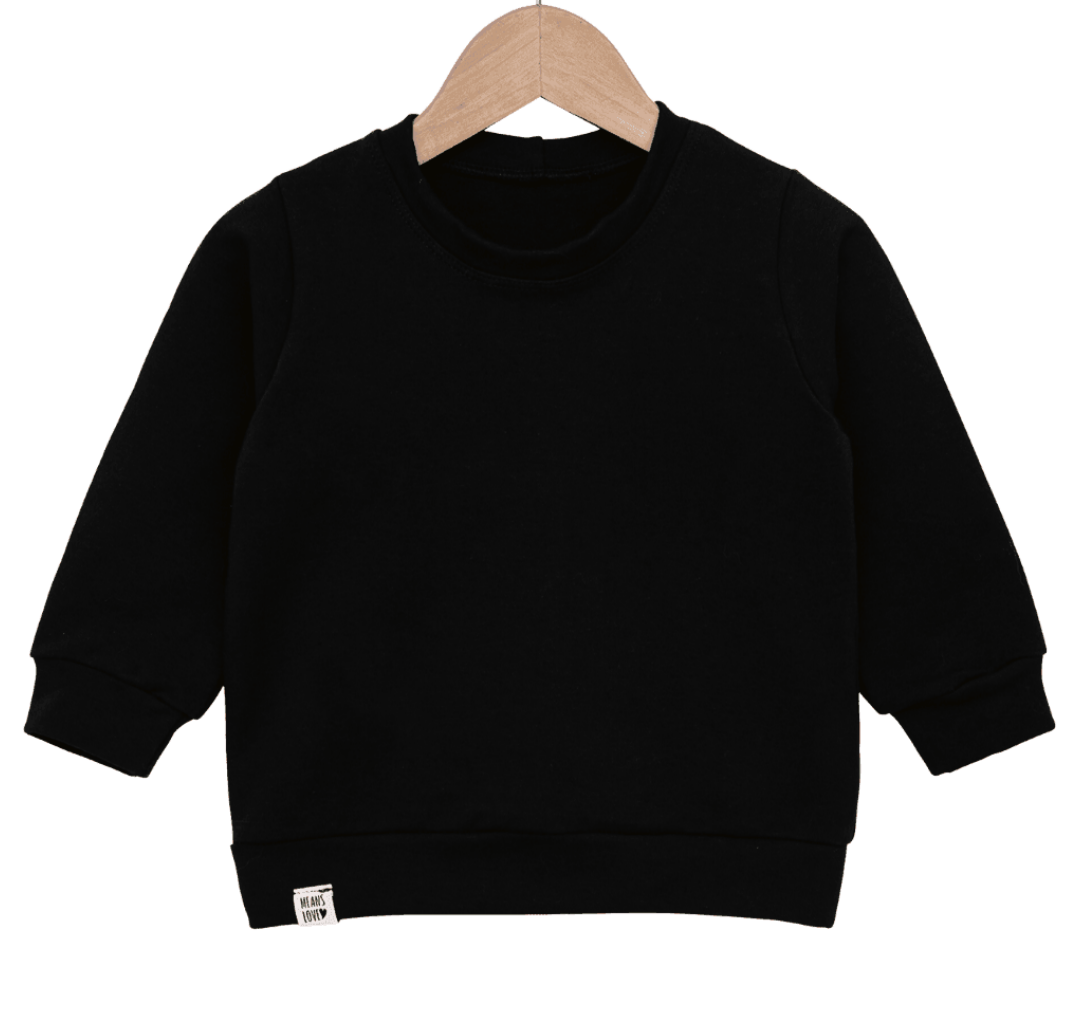blusao moletinho infantil bebe stretch preto