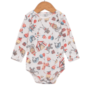 Body Bebê/Infantil Unissex - Malha Algodão Estampado | Circo Vintage