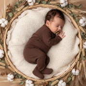 body kimono com calca pezinho recem nascido marrom cafe liso luxo means love baby2