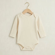 body manga longa bebe lisa canelado offwhite