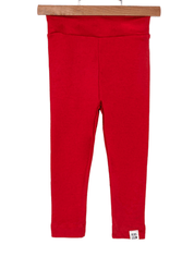 Legging Bebê e Infantil Menina –  Malha Algodão Stretch Liso | Vermelha