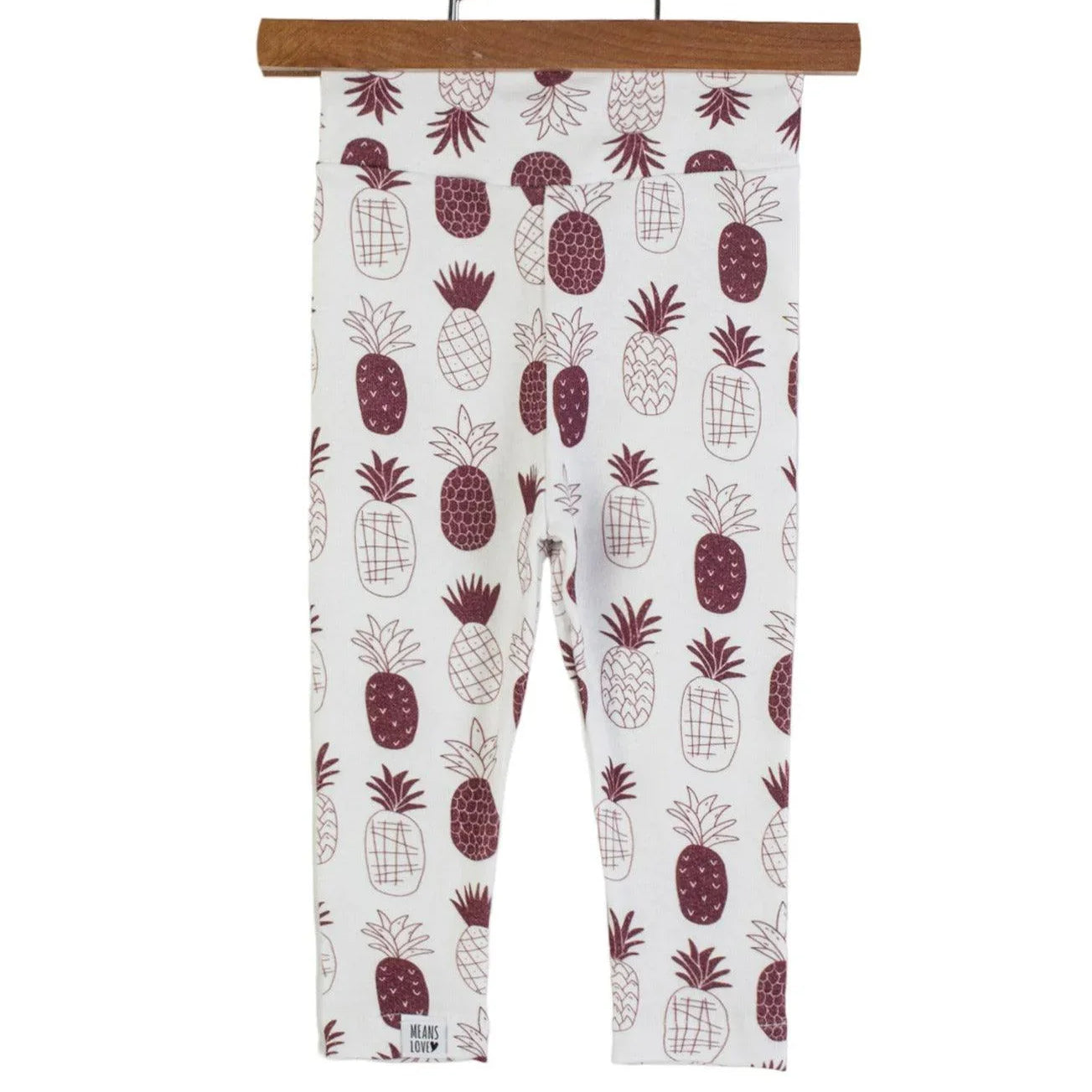calca legging bebe infanti menina estampa exclusiva abacaxi boho catalogo