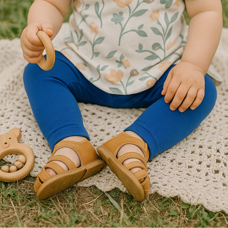 Legging Bebê e Infantil Menina – Algodão Stretch Liso | Cor Azul Royal