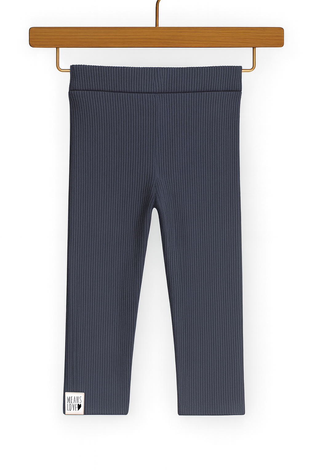 calca legging marinho mescla bebe infantil means love baby canelada premium