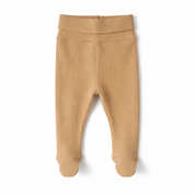 Kit Body Kimono + Calça com Pezinho – Recém-Nascido à 3 Meses | Algodão Canelado - Areia