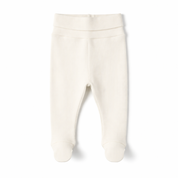 Kit: Body Kimono + Calça de Pezinho - Recém-Nascido à 3 Meses - Algodão Canelado | Branco Puro