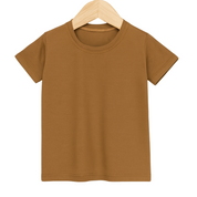 camiseta bebe e infantil cor marrom claro lisa means love baby 100 por cento Algodao