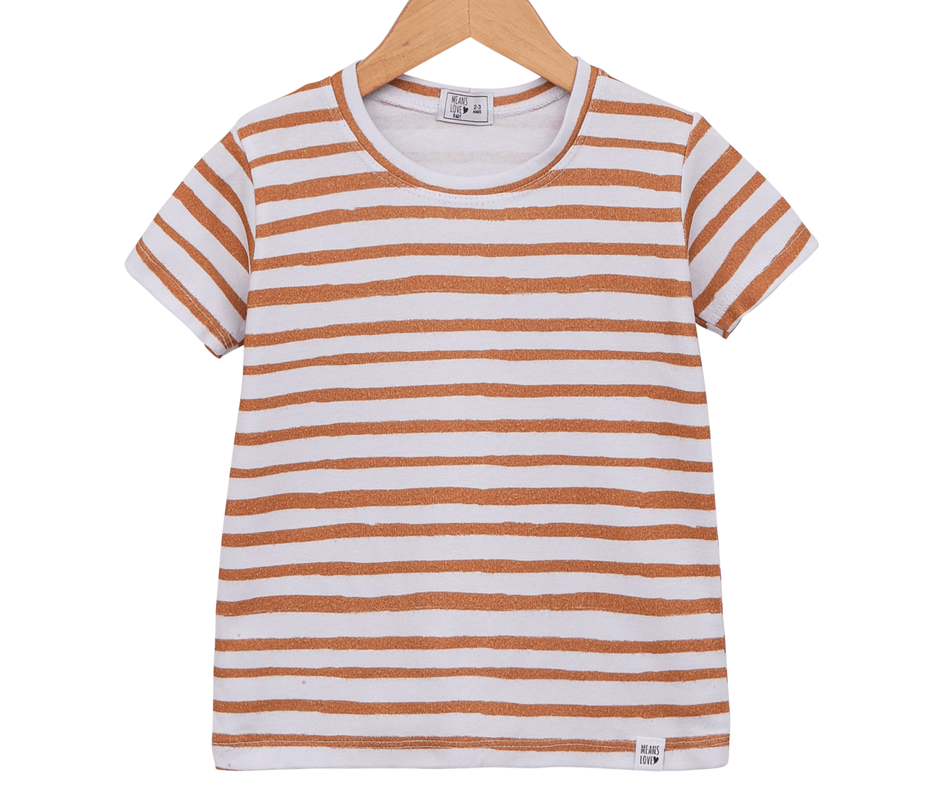 camiseta bebe infantil 100 algodao estampada unissex listras amarelas means love baby