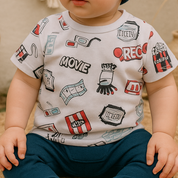 Camiseta Bebê/Infantil Manga Curta Unissex – Malha Algodão Estampada | Cinema Pop