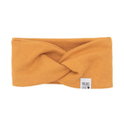 Faixinha de Cabelo Bebê - Algodão Stretch Liso | Mostarda