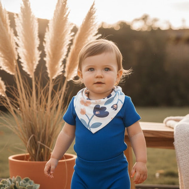 Body Bebê e Infantil Manga Curta Unissex - Algodão Stretch Liso | Azul Royal