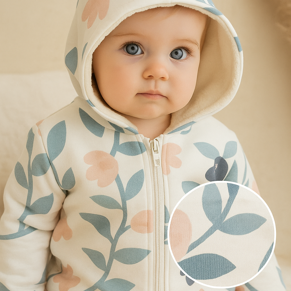jaqueta-infantil-floral-vintage-tons-de-azul-means-love-baby detalhe