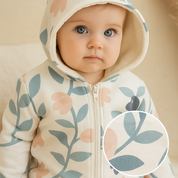 jaqueta-infantil-floral-vintage-tons-de-azul-means-love-baby detalhe
