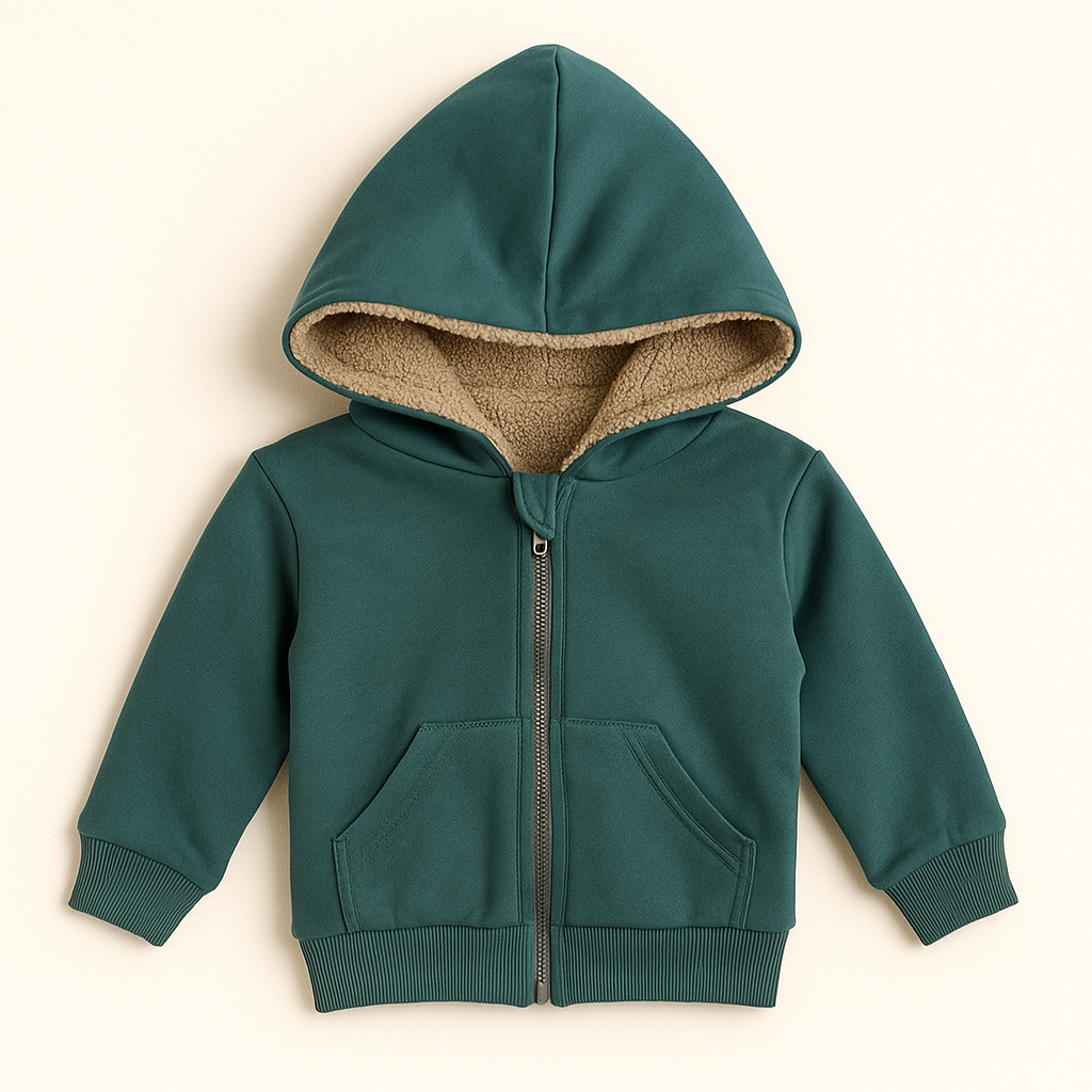 jaqueta verde murano peluda infantil e bebe