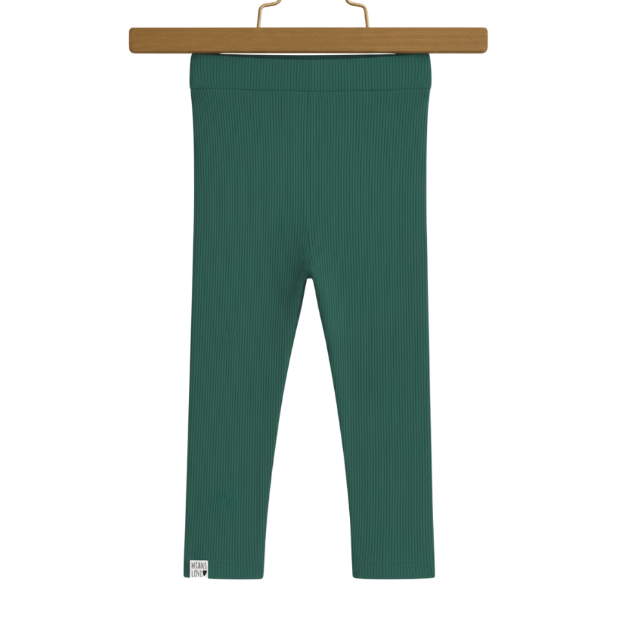 legging bebe e infantil canelada lisa means love baby cor jade