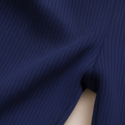 legging bebe infantil canelada azul marinho detalhe 1