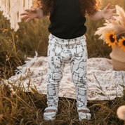 legging bebe infantil menina gatinhos minimalistas