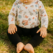 Legging Bebê/Infantil Menina – Malha Algodão Lisa | Preta