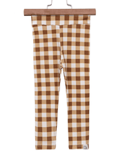 legging cotton infantil bebe means love baby xadrez marrrom 