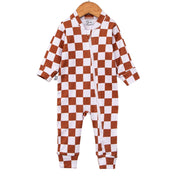 Macacão Bebê Com Zíper Frontal Unissex – Algodão Estampado | Grid