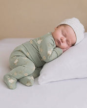 Kit Body Kimono + Calça com Pezinho Recém-Nascido a 3 Meses - Cotton Adapt | Gansinhos