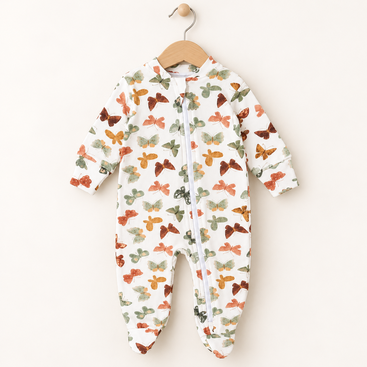 Macacão Recém-Nascido a 3 Meses – Cotton Adapt | Butterflies