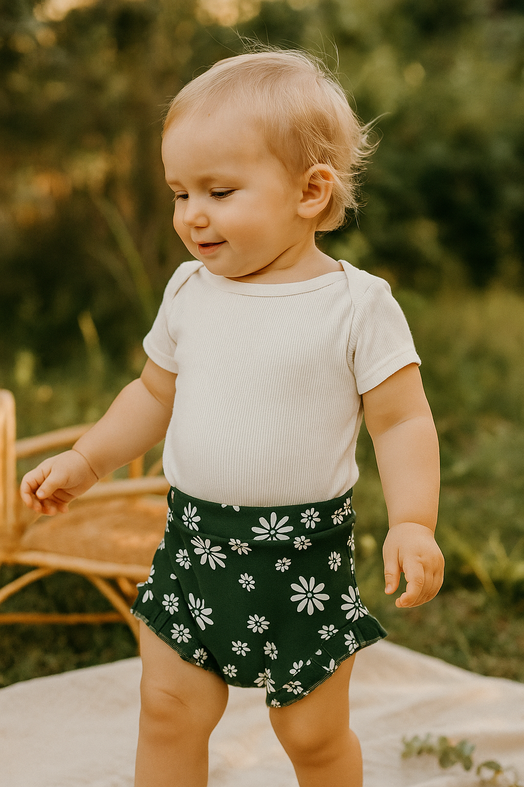 Short Bebê e Infantil Menina – Tecido Algodão Estampado | Daisy
