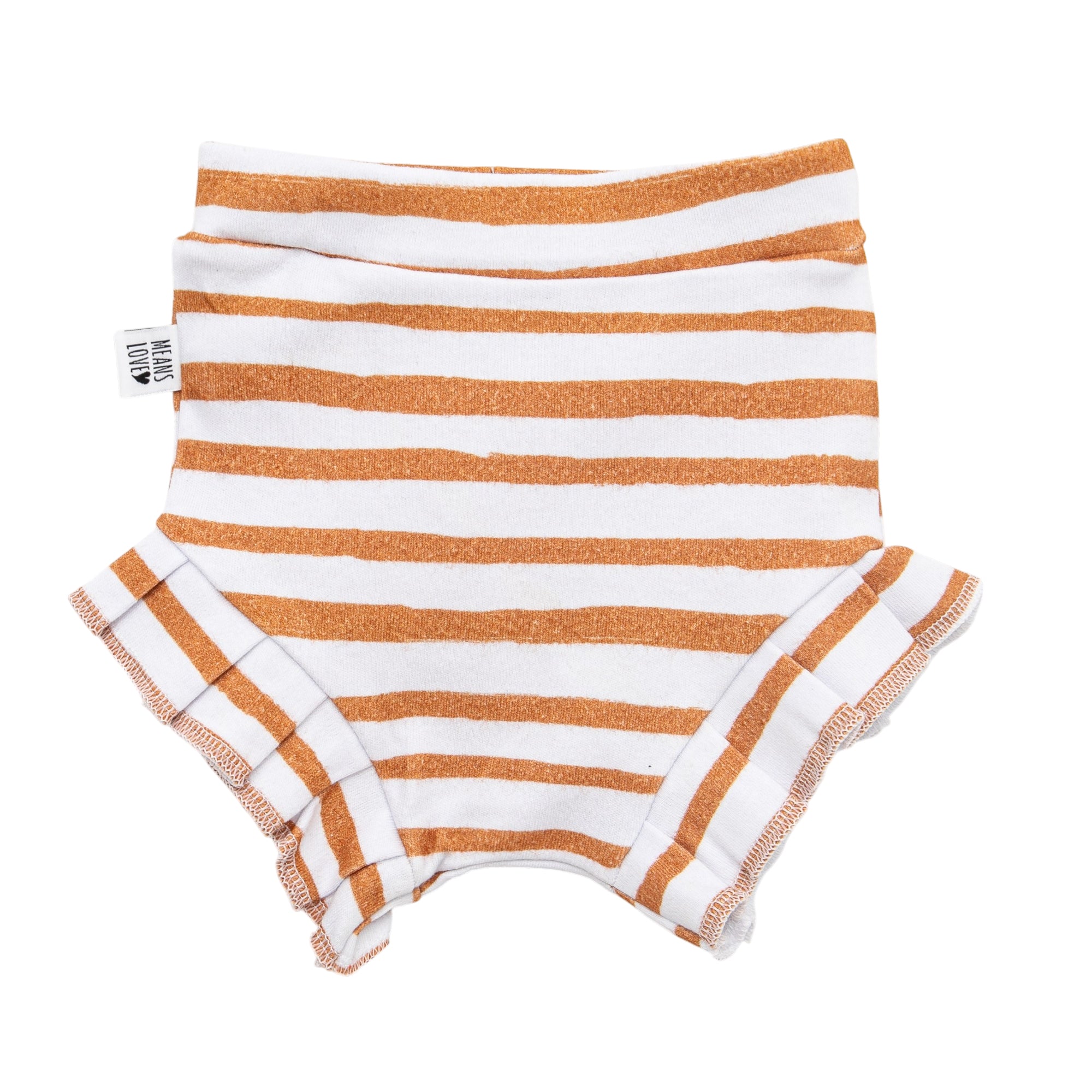 Short Bebê e Infantil Menina – Algodão Premium Estampa Exclusiva | Listras Amarelas