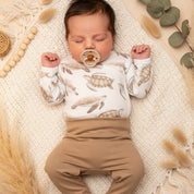 Body Kimono Bebê Recém-Nascido à 3 Meses Unissex - Algodão Premium Estampa Exclusiva | Tartarugas Aquareladas
