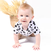 Camiseta Bebê e Infantil Manga Curta Unissex - Meia Malha 100% Algodão Premium Estampa | Poá