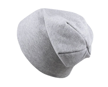 Touca Gorro Bebê/Infantil Unissex - Algodão Liso | Cinza