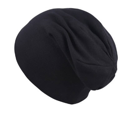 Touca Gorro Bebê/Infantil - Preta