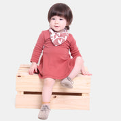 Bandana/Babador Bebê Menina [Algodão - Estampada] - Galhos