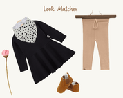 Vestido de Inverno Infantil - Preto