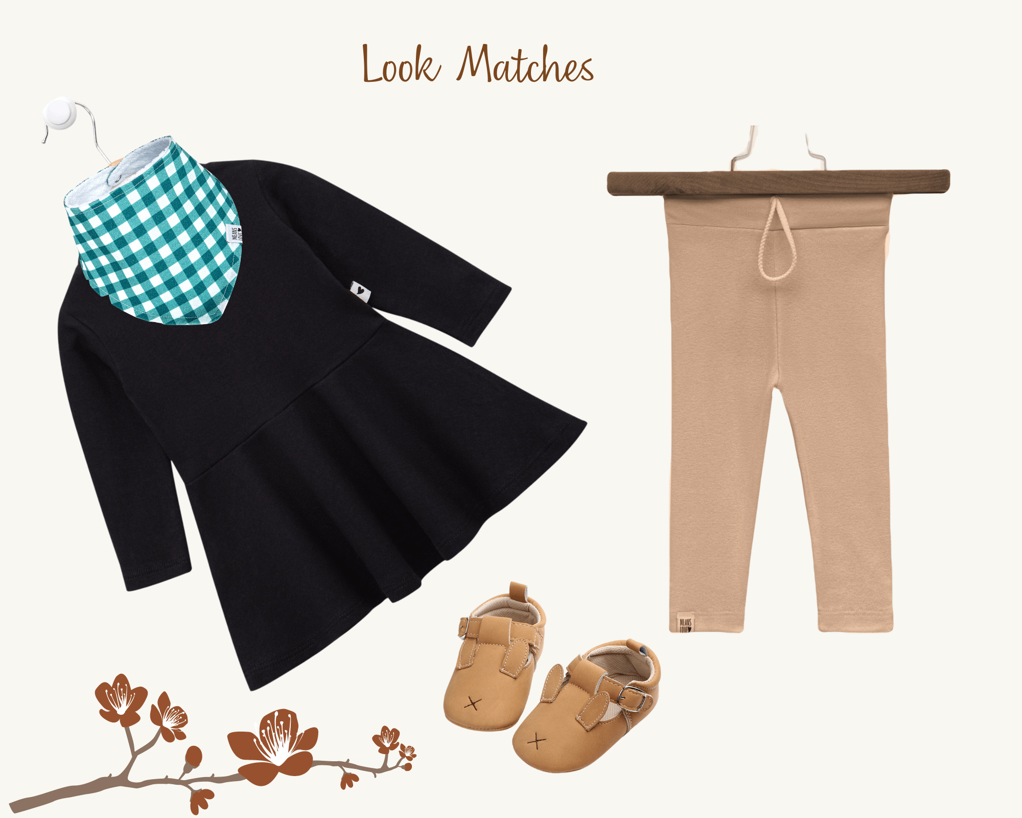 Vestido de Inverno Infantil - Preto